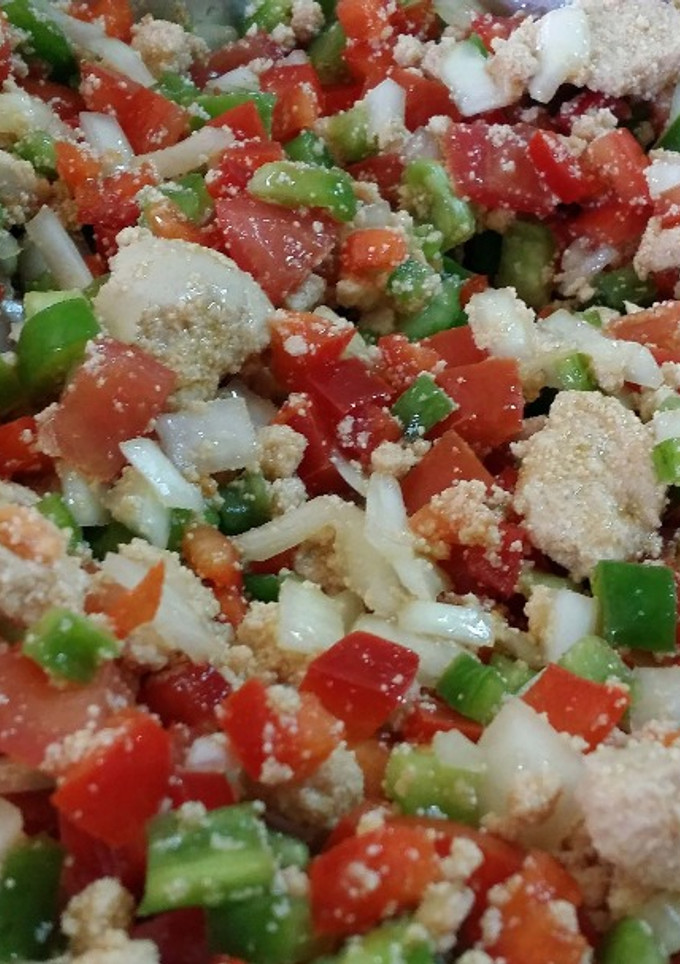 Una foto de Ensalada de Huevas de Bacalao (Pipirrana)
