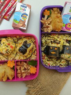 Foto resep Nasi Bento Simple (Egg Fried Rice)