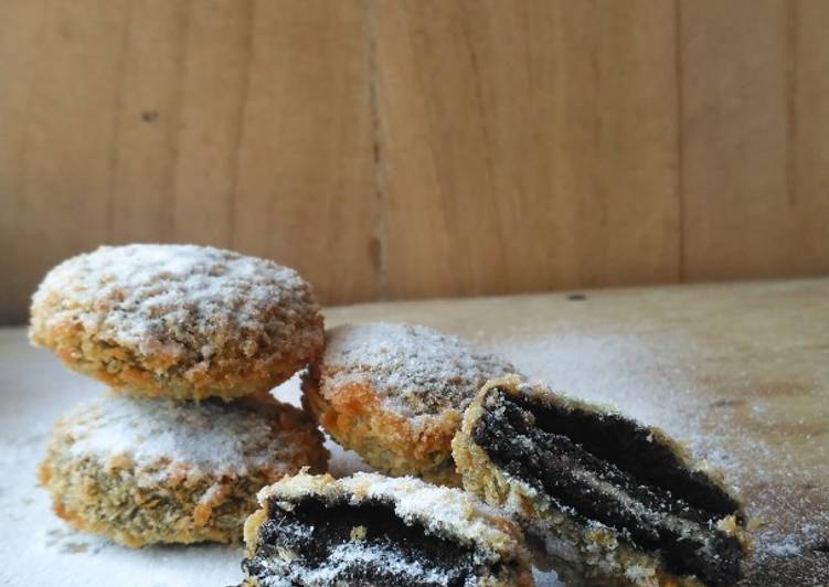 Resep Oreo goreng Anti Gagal