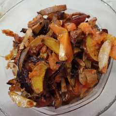 A picture of Sambal jengkol.