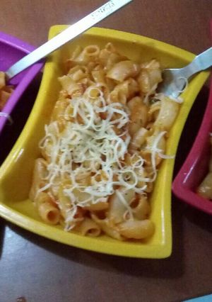 A picture of Red pasta with TWIST.
