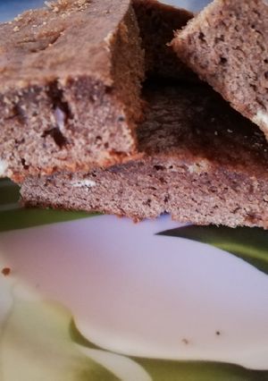 Una foto de Brownie de chocolate