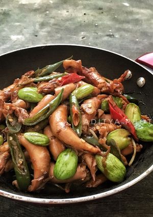 Foto resep Sotong Asin Pete Cabe Ijo