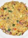 Tortilla de zapalllo italiano con papas