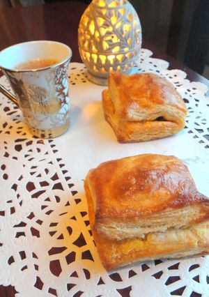 A picture of Chicken Puffs with Homemade Puff Pastry.