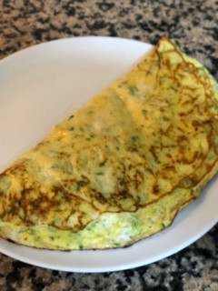 Una foto de Omelette de zucchini