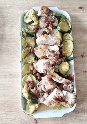 Une photo de Filet mignon & courgettes