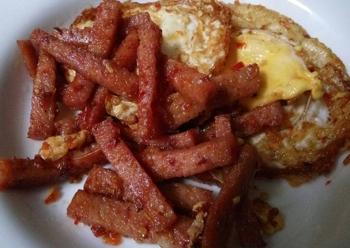 Sambel Telur & Ma Ling Pake Bumbu Dasar Merah (Non Halal)