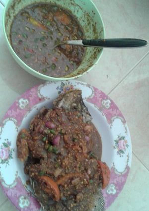 Foto resep Gurame goreng bumbu kacang