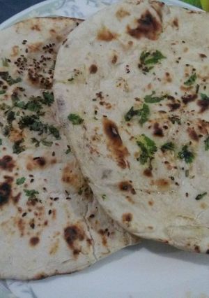 A picture of HomeMade Restaurant style Kulcha Naan Recipe:.
