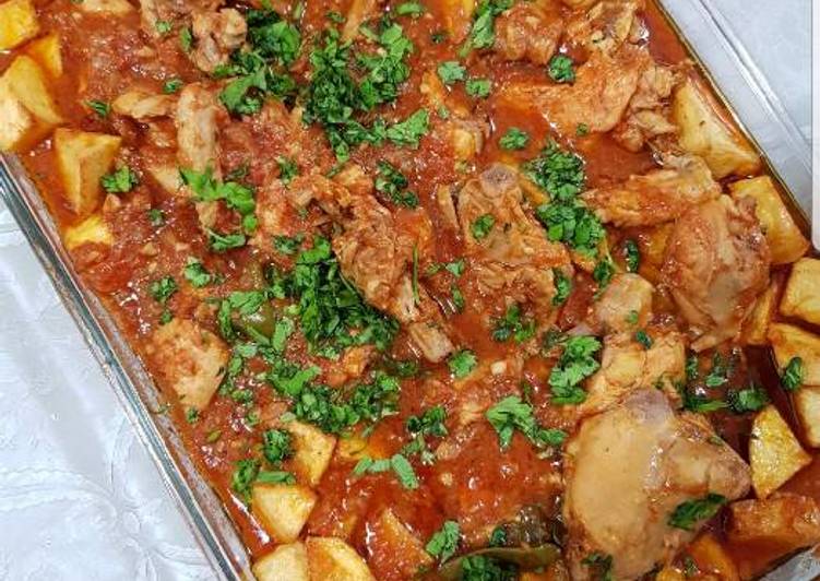 صينية ايدام دجاج بالبطاطس تجنن