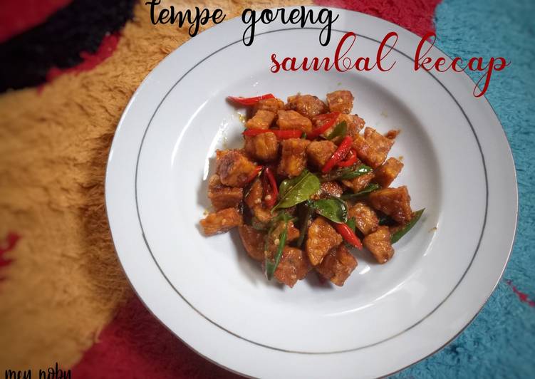 Cara Gampang Membuat Tempe goreng sambal kecap yang Lezat Sekali