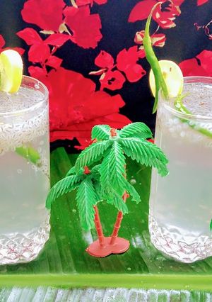 A picture of Kulukki sharbat (Kerala special drink).