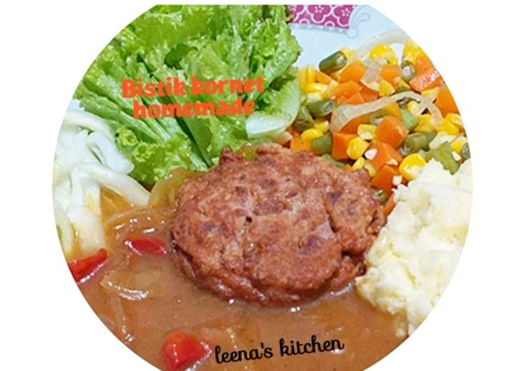 Resep 17. Bistik kornet homemade 😍🍽🥘 Anti Gagal
