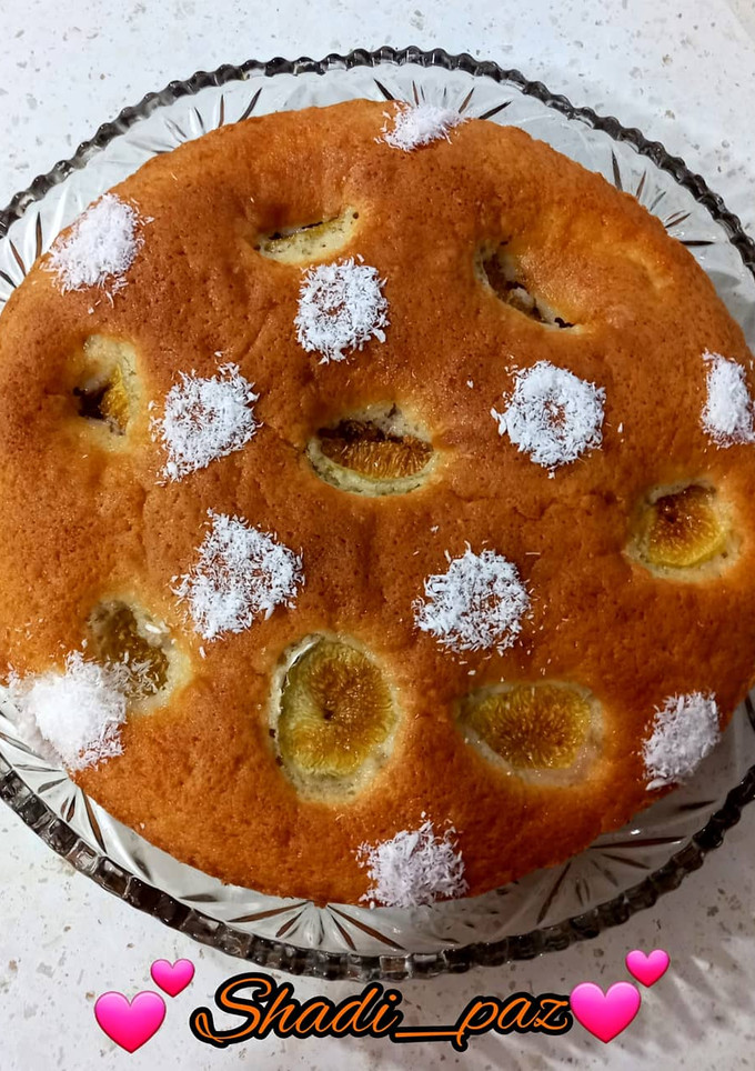 عکسی از دستور کیک انجیر
