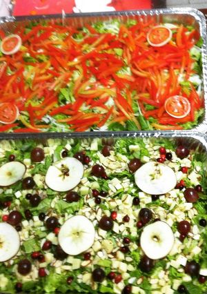 Una foto de Ensaladas frescas Navideñas
