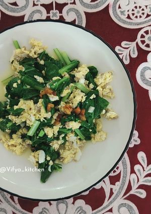 Foto resep 578. Sayur Sawi telur