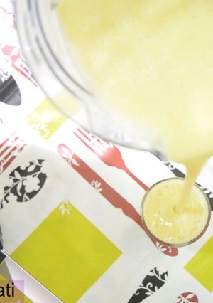 صورة لوصفة عصير السويهلة والمونك || jus de melon et mangue