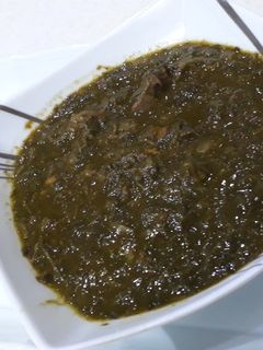 عکسی از دستور خورشت آلو اسفناج