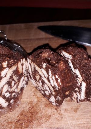 Una foto de Salchichón de chocolate