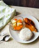 Isi Piringku - Ayam Sambal dan Sop Sayur
