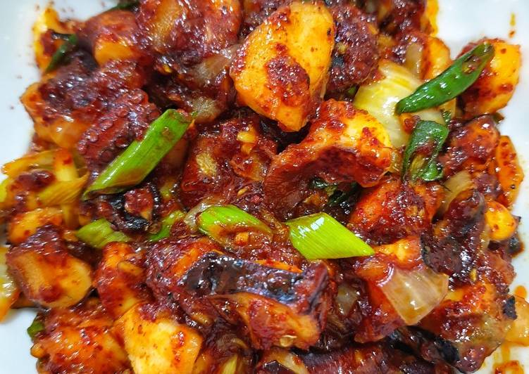 Bumbu memasak Cumi Pedas Korea / Spicy Stir Fry Octopus, Enak Banget