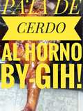 PATA DE CERDO AL HORNO { Especial Fiestas}