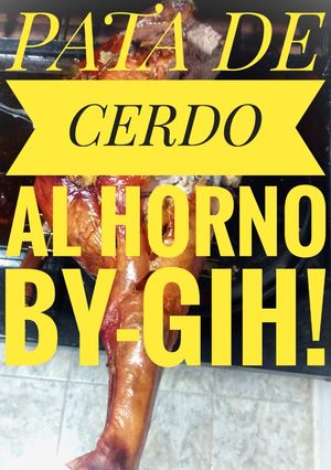 Una foto de PATA DE CERDO AL HORNO { Especial Fiestas}