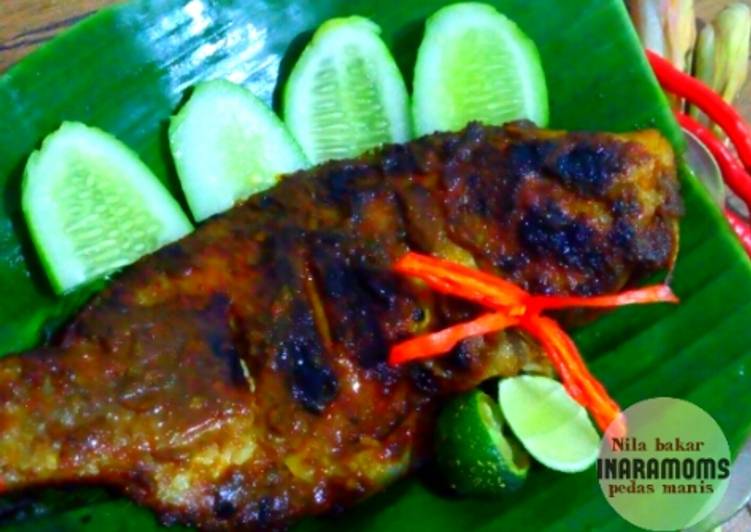 Ikan bakar pedas manis bumbu komplit