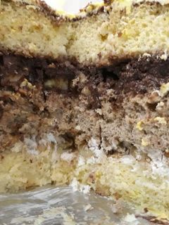 عکسی از دستور کیک وانیلی شکلاتی
