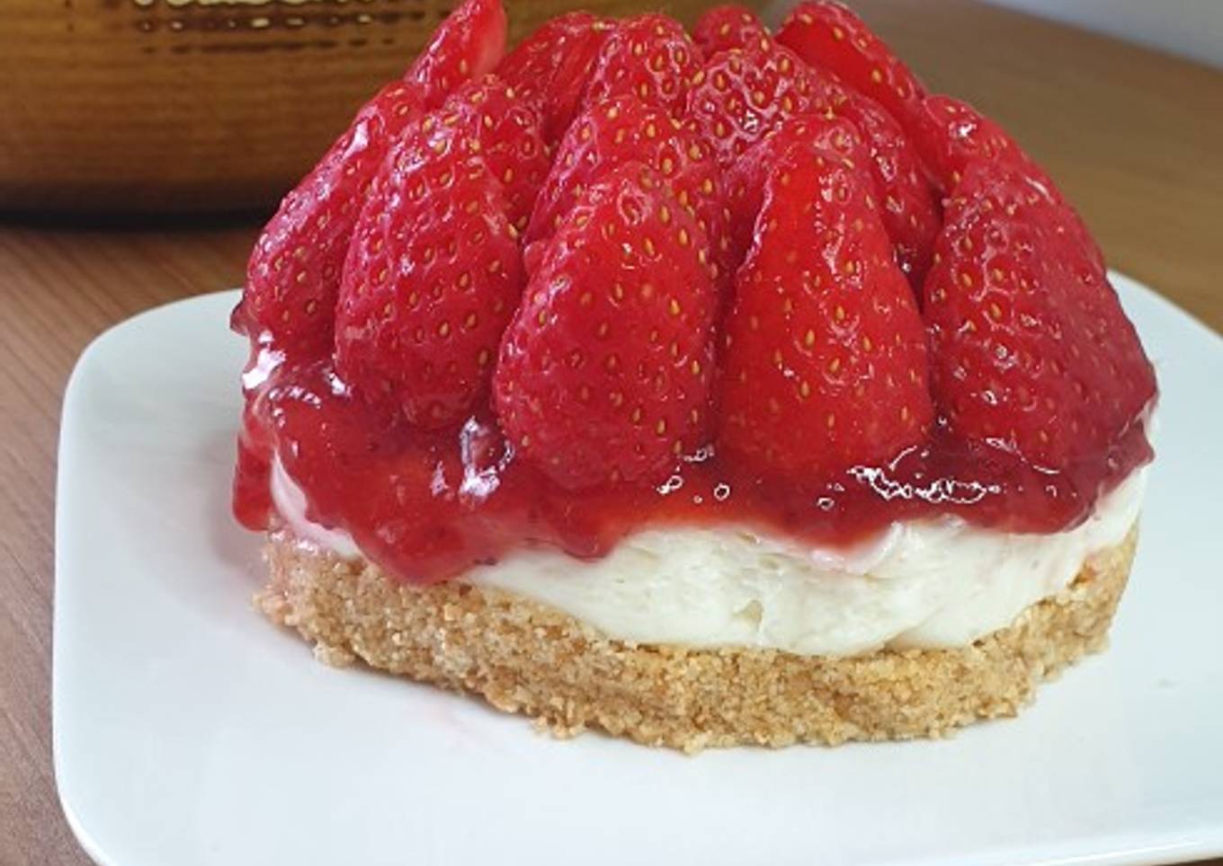 Cheesecake aux fraises sans cuisson