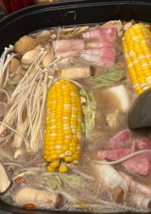 Hình của món Lẩu thịt rau củ.