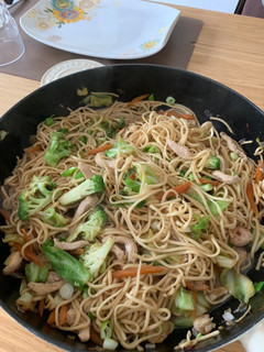 A picture of Stir fry egg noodles.