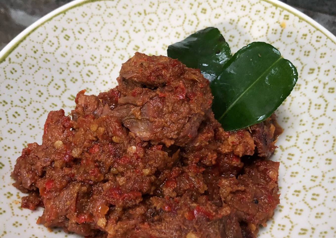 Rendang Daging Empuk Pedas