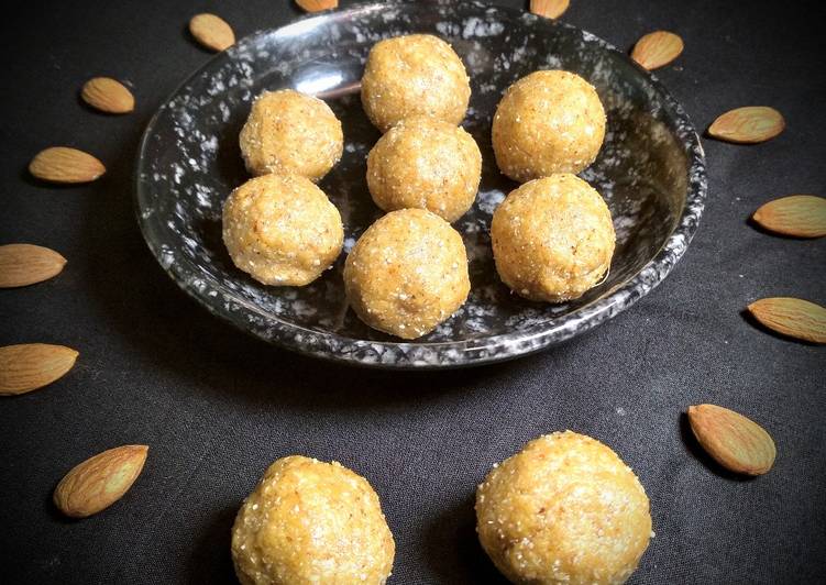 Simple Way to Make Any-night-of-the-week Coconut almond ladoo