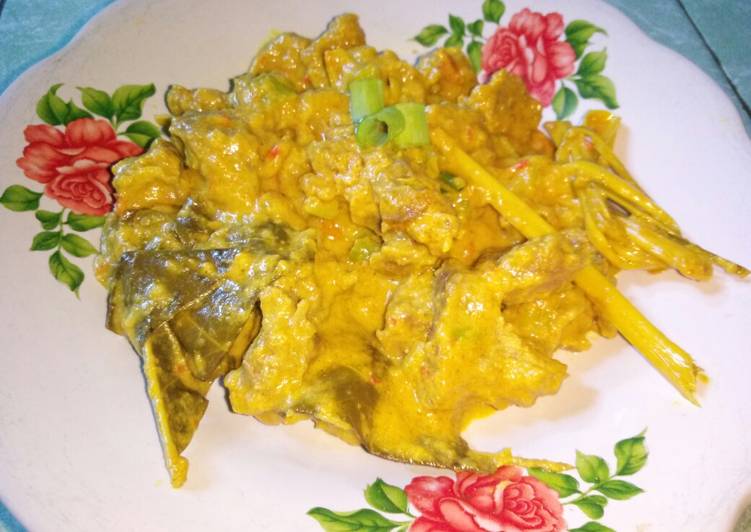 Resep Sapi santan bumbu kuning yang Bikin Ngiler