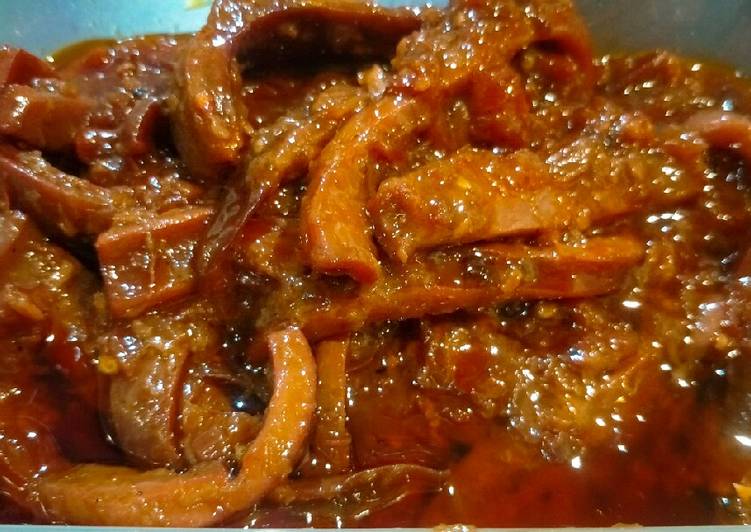 Sambal sotong kembang หมึกกรอบซอสซัมบัล