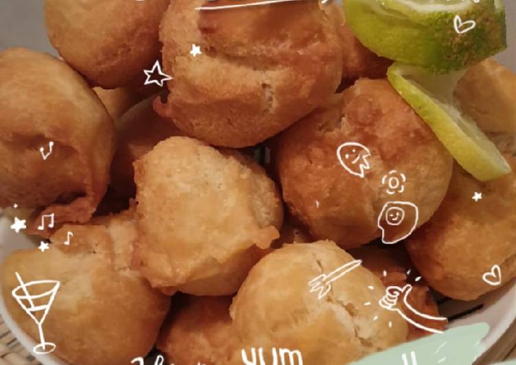 Buñuelos de yogur de limón🍋🍋