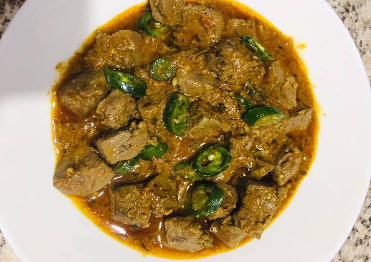 Mutton liver fry