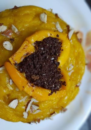 A picture of Mango cake.