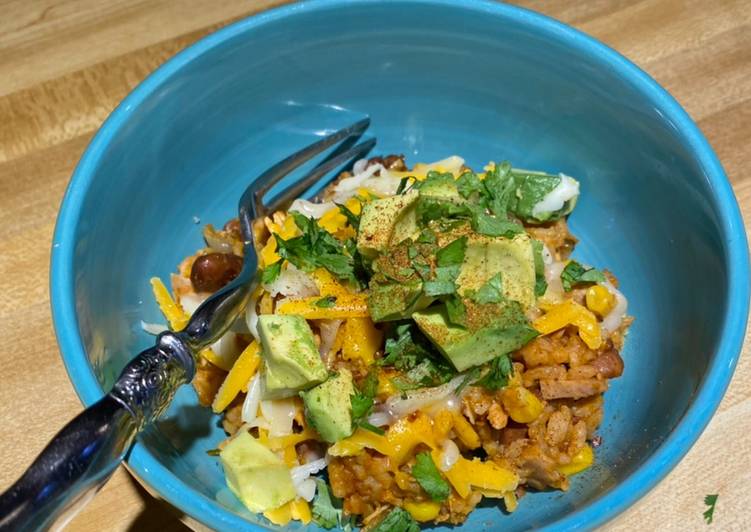 How to Prepare Any-night-of-the-week Chef Miguel’s InstaPot Chicken Enchilada Rice Bowl