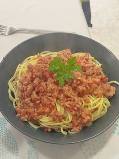 Una foto de Spaghettis caseros