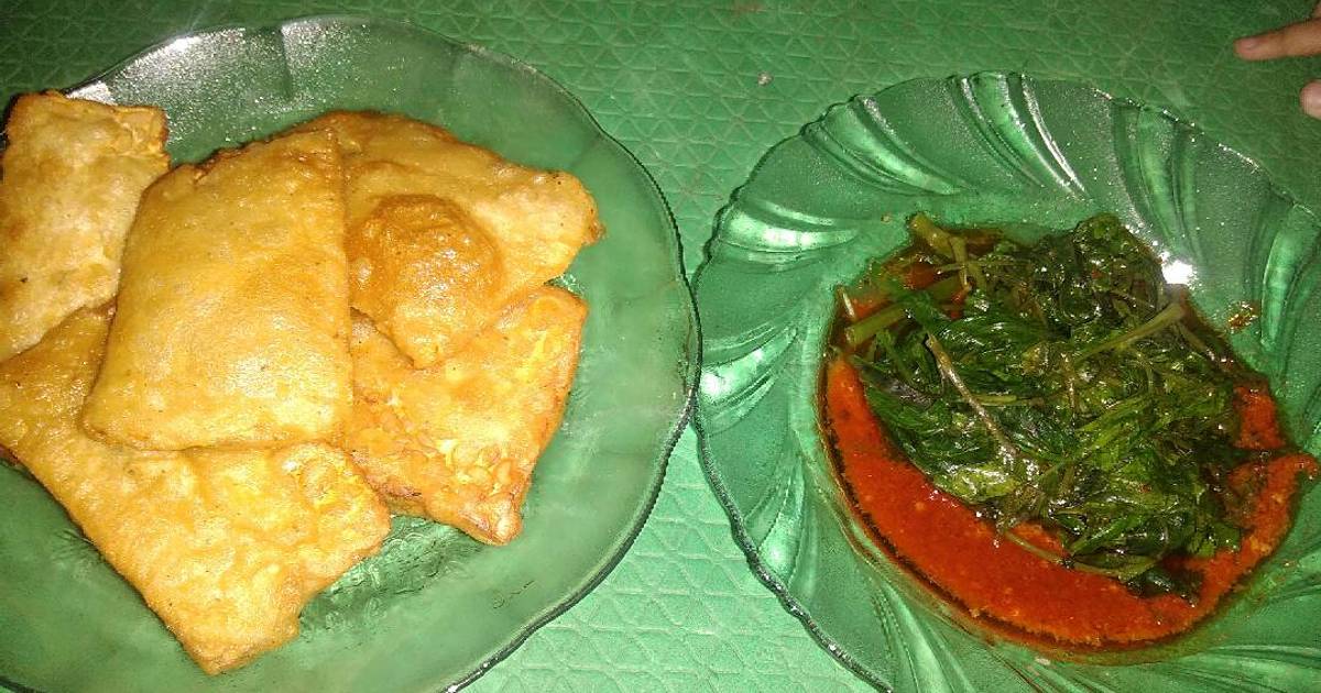  Resep  Kangkung siram cabe dan tempe  goreng  tepung  ala 