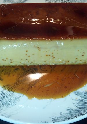Una foto de Flan de nata