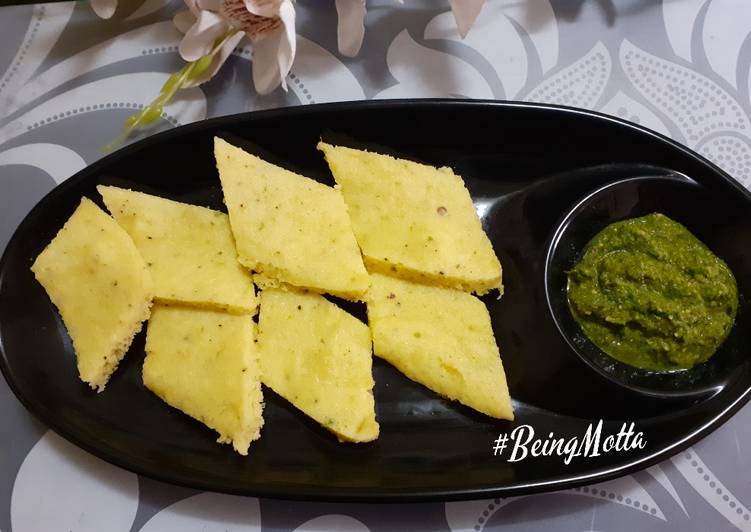 Recipe of Perfect Yellow Moong Dal Dhokla