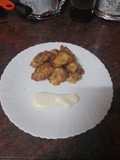 Buñuelos de papas con bacon y queso
