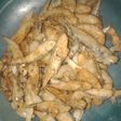 Peyek ikan asin / gereh crispy simple