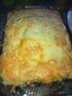 Una foto de Pastel de verdura con bechamel de coliflor