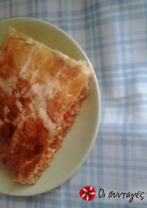 A picture of Meat pie with leftovers.