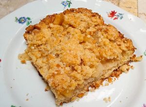Una foto de Crumble de manzana